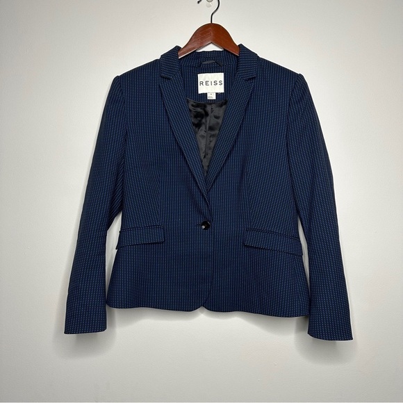Reiss Sullivan Checked Blazer - Size Medium - Picture 2 of 8